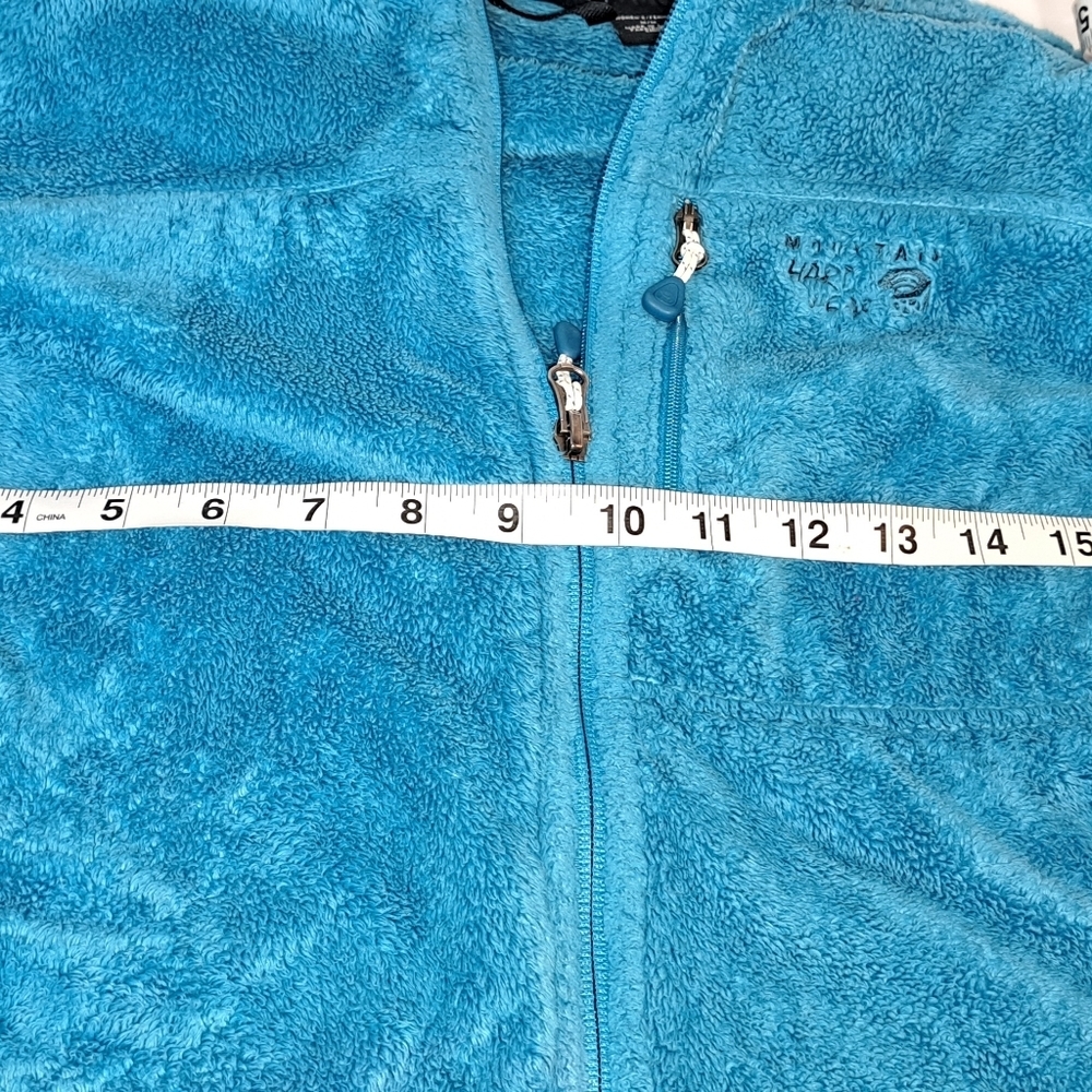 Mountain HardWear Women's Fleece Fill Zip Adjustable Blue Pockets Size Medium - Picture 9 of 12